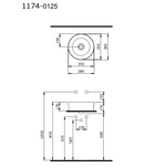 Bocchi Vessel Yuvarlak Çanak Lavabo 38 cm Mat Kaşmir
