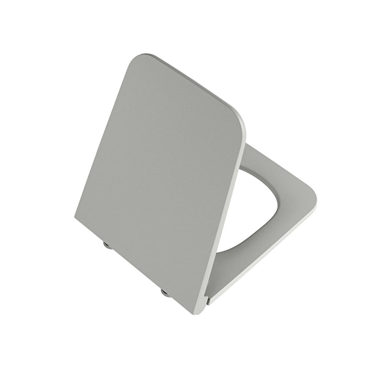 VitrA Equal Slim Klozet Kapağı, Mat Taş Gri, Yavaş Kapanır, Kolay Sökülebilir