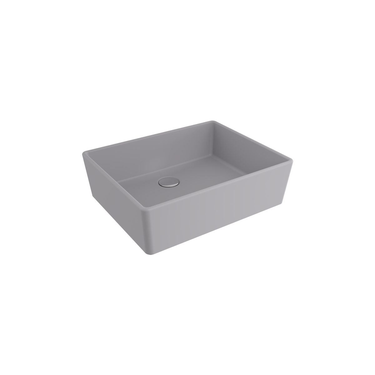 1215-006-0125 Bocchi Milano 50 cm Çanak Lavabo Mat Gri