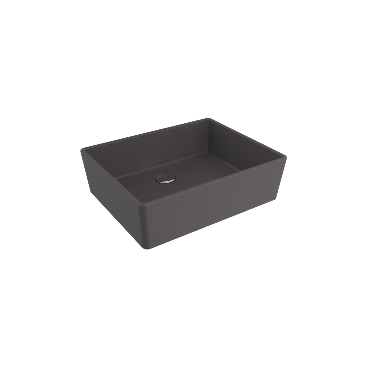 1215-020-0125 Bocchi Milano 50 cm Çanak Lavabo Mat Antrasit
