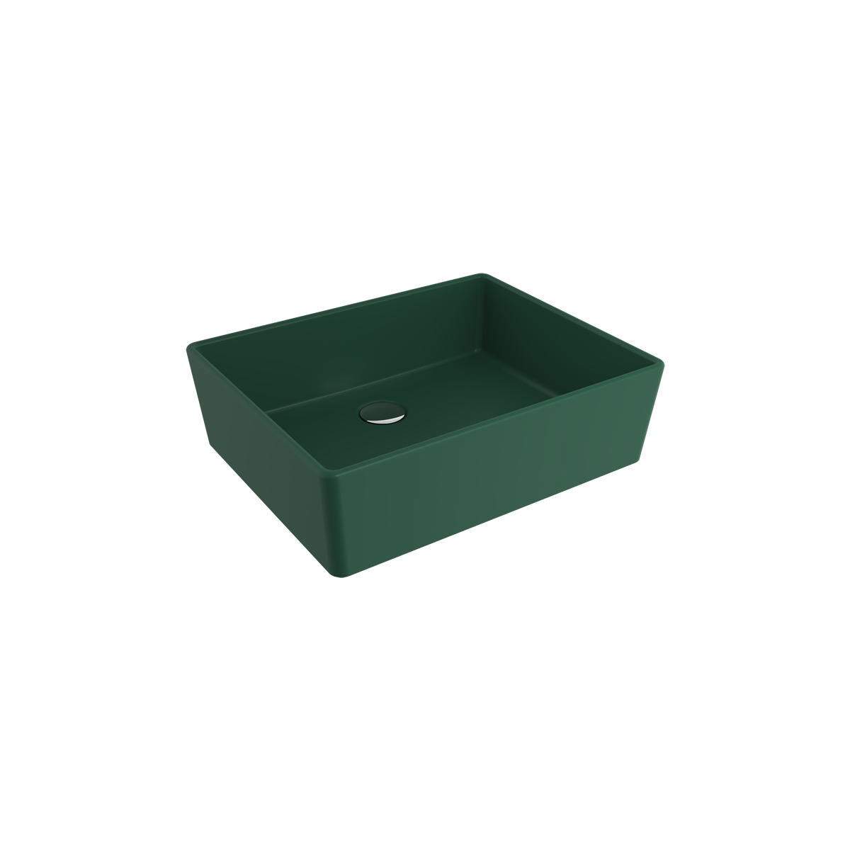 1215-027-0125 Bocchi Milano 50 cm Çanak Lavabo Mat Yeşil