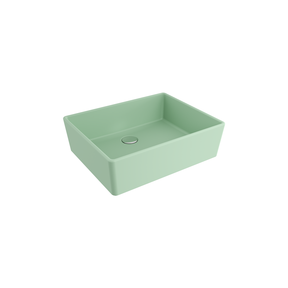 1215-033-0125 Bocchi Milano 50 cm Çanak Lavabo Mat Mint Yeşil