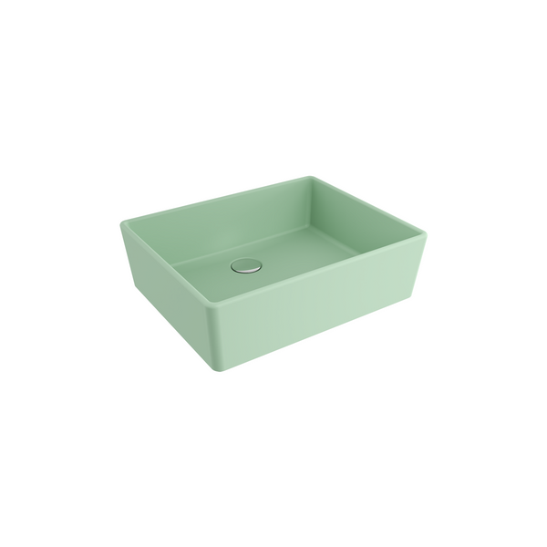 1215-033-0125 Bocchi Milano 50 cm Çanak Lavabo Mat Mint Yeşil
