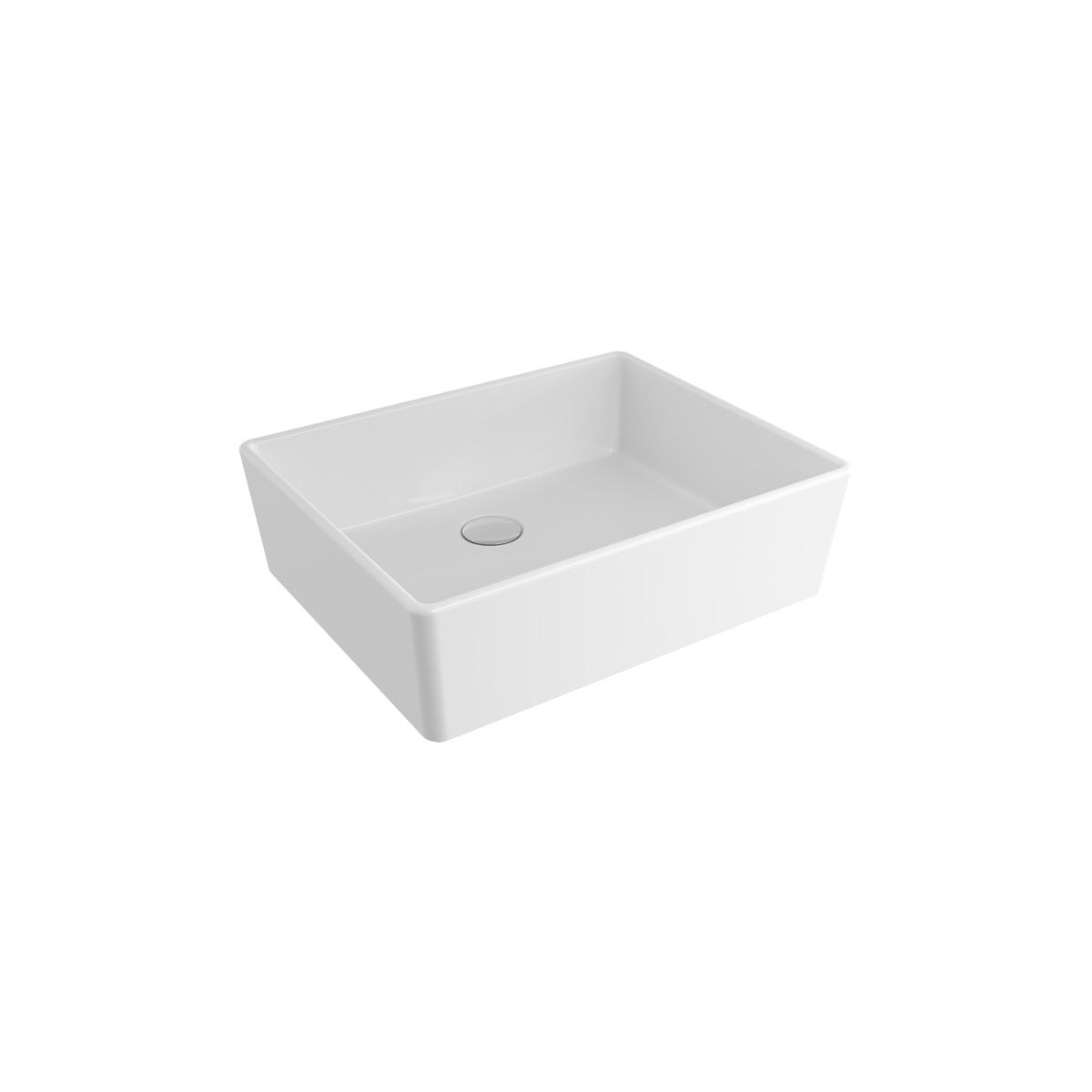 1215-062-0125 Bocchi Milano 50 cm Çanak Lavabo Parlak Beyaz