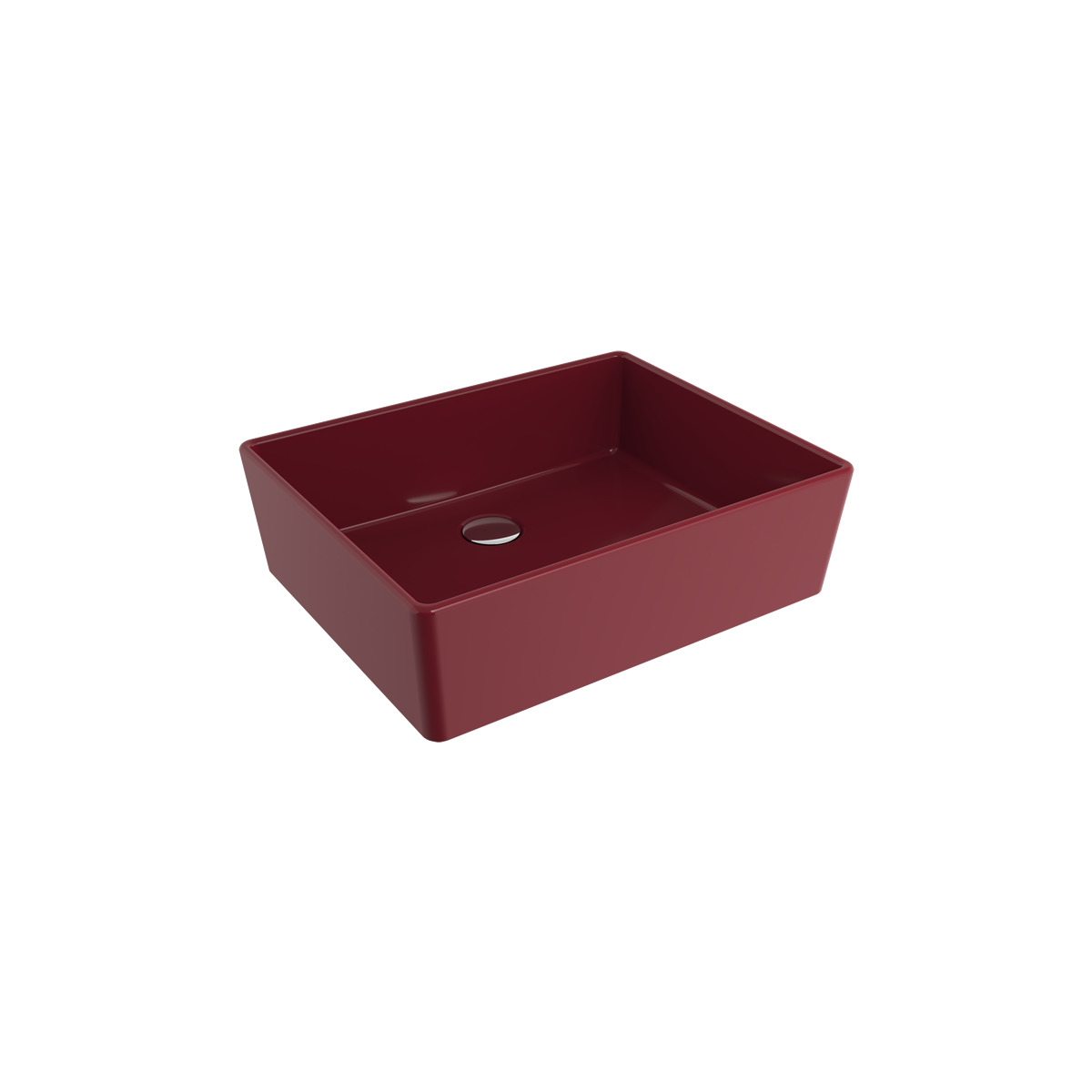 1215-072-0125 Bocchi Milano 50 cm Çanak Lavabo P.Burgonya Bordosu