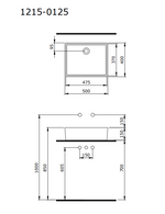 Bocchi Milano 50 cm Çanak Lavabo Parlak Kırmızı