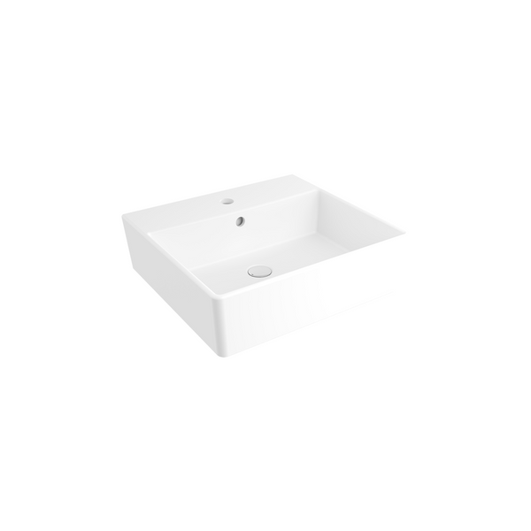 Bocchi Milano 50 cm Tezgah Üstü Lavabo, Parlak Beyaz