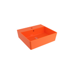 Bocchi Milano 50 cm Tezgah Üstü Lavabo, Parlak Turuncu