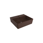 Bocchi Milano 50 cm Tezgah Üstü Lavabo, Mat Kahve