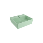 Bocchi Milano 50 cm Tezgah Üstü Lavabo, Mat Mint Yeşil