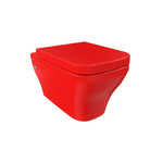 Bocchi Firenze Rimless Asma Klozet, Parlak Kırmızı