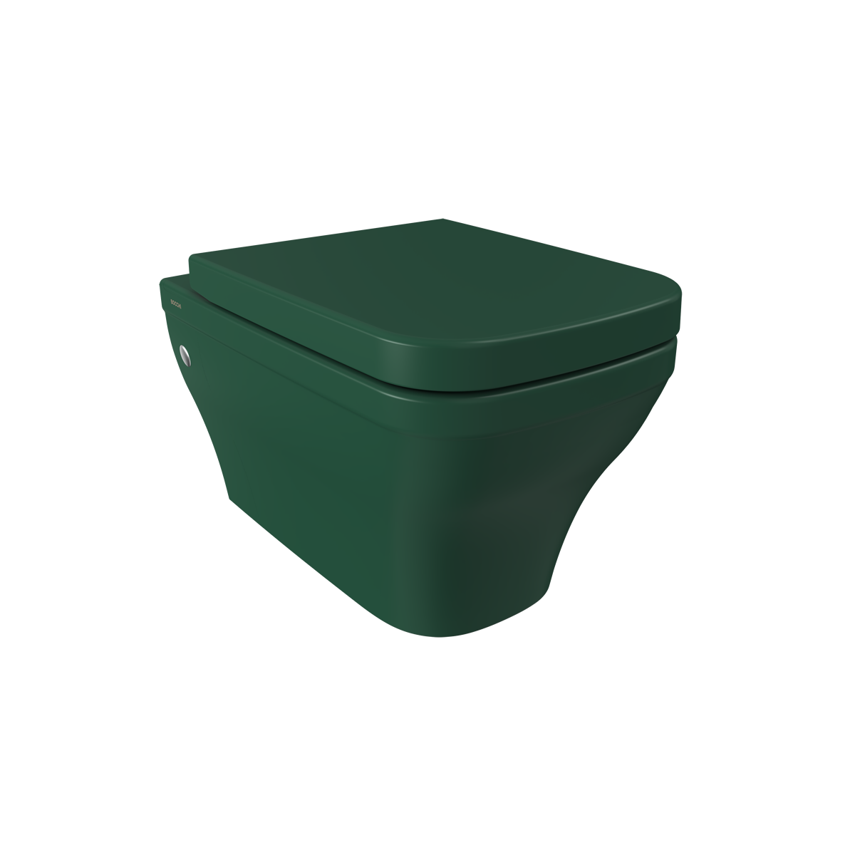 Bocchi Firenze Rimless Asma Klozet, Mat Yeşil