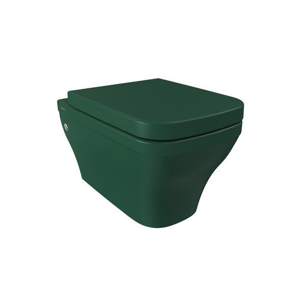Bocchi Firenze Rimless Asma Klozet, Mat Yeşil