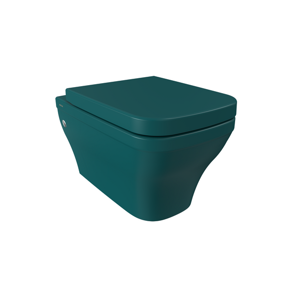 Bocchi Firenze Rimless Asma Klozet, Mat Petrol Mavisi