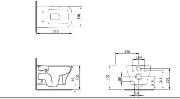 Bocchi Firenze Rimless Asma Klozet, P.Burgonya Bordosu