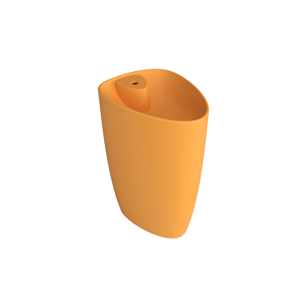 Bocchi Etna Monoblok Lavabo 58 cm Batarya Banklı Parlak Mandalina Sarısı