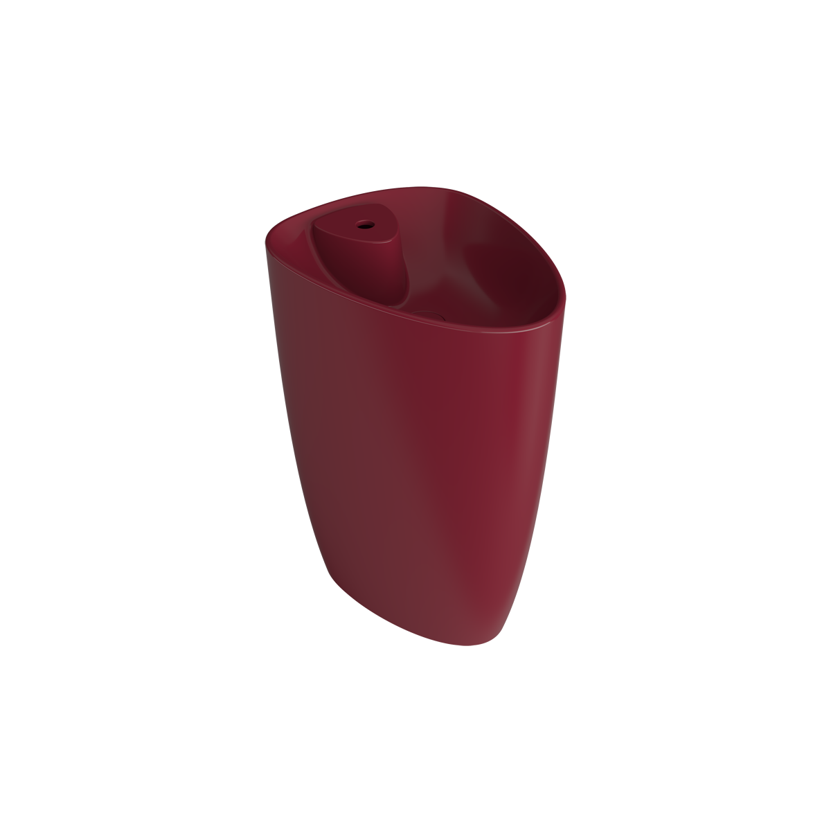 Bocchi Etna Monoblok Lavabo 58 cm Batarya Banklı P.Burgonya Bordosu