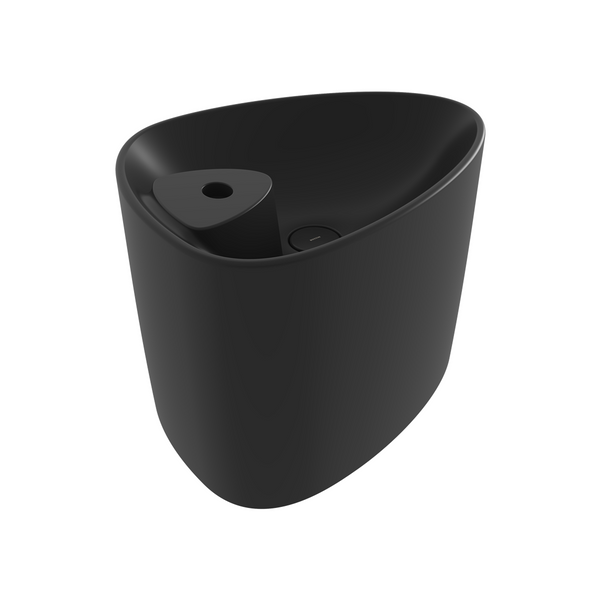 Bocchi Etna Tezgah Üstü Monoblok Lavabo 58 cm Batarya Banklı Mat Siyah