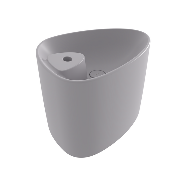 Bocchi Etna Tezgah Üstü Monoblok Lavabo 58 cm Batarya Banklı Mat Gri