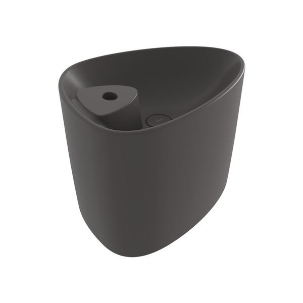 Bocchi Etna Tezgah Üstü Monoblok Lavabo 58 cm Batarya Banklı Mat Antrasit