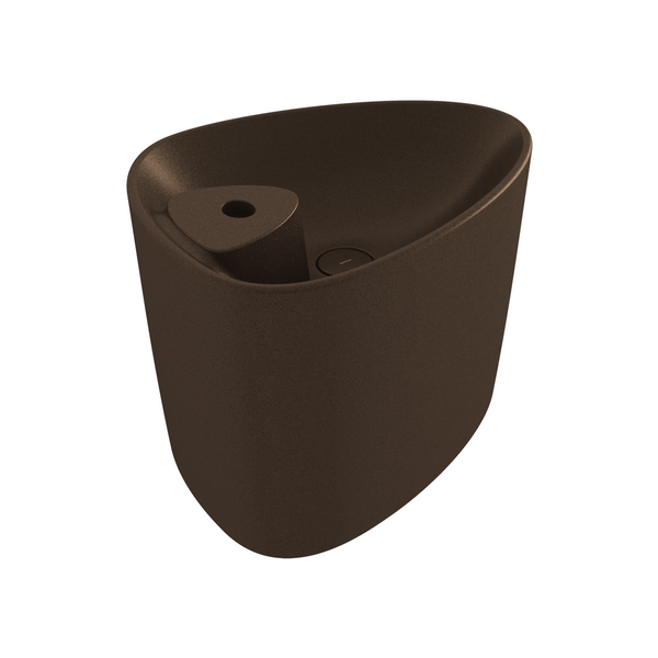 Bocchi Etna Tezgah Üstü Monoblok Lavabo 58 cm Batarya Banklı, Mat Bronz