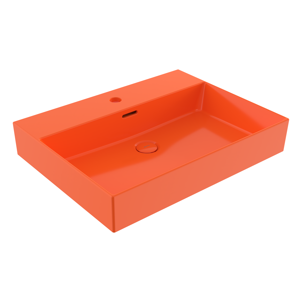 1376-012-0126 Bocchi Milano 60 cm Çanak Lavabo Parlak Turuncu
