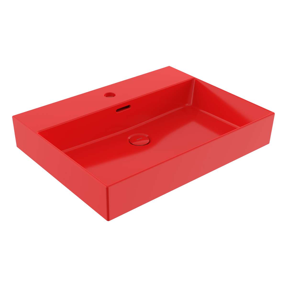 1376-019-0126 Bocchi Milano 60 cm Çanak Lavabo Parlak Kırmızı