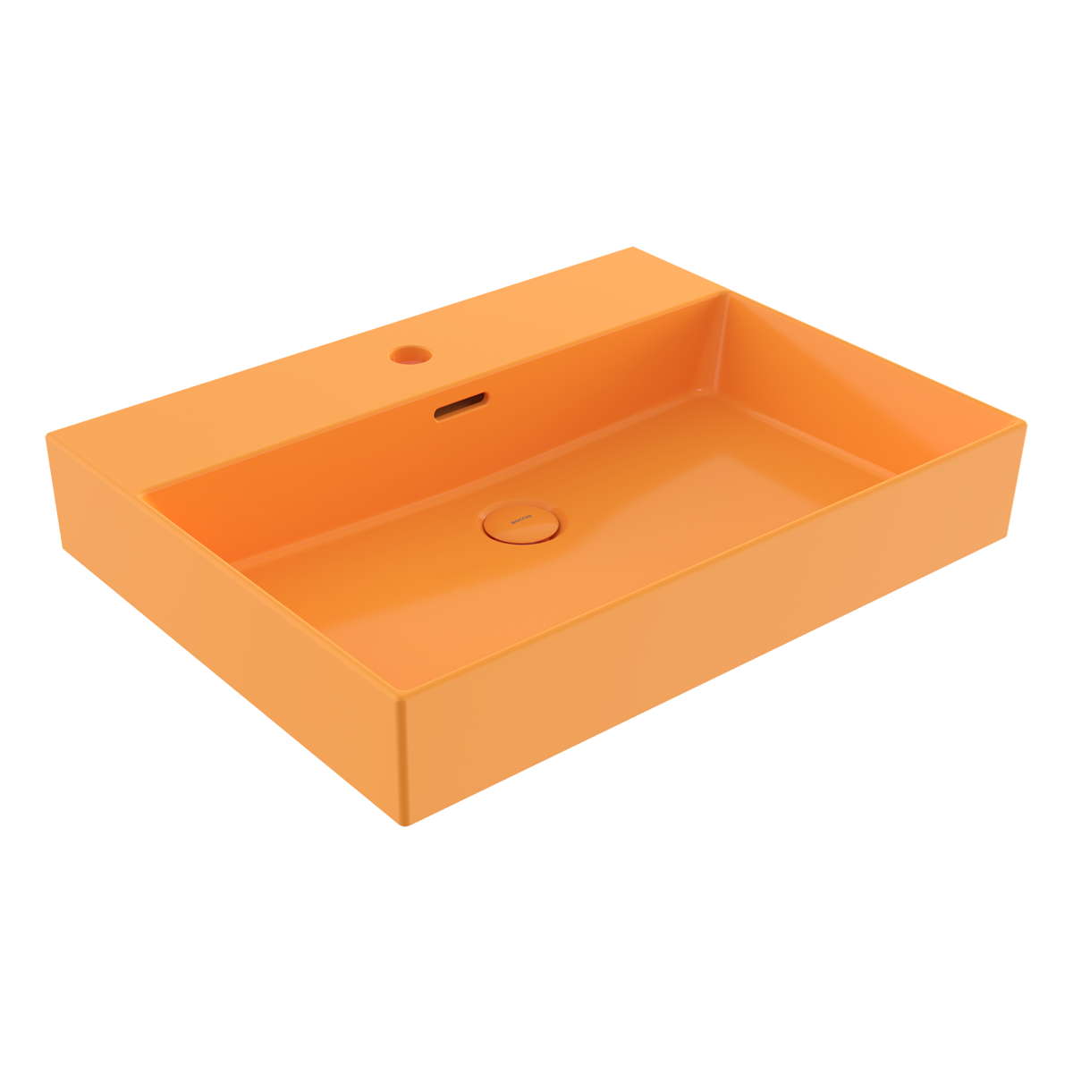 1376-021-0126 Bocchi Milano 60 cm Çanak Lavabo Parlak Mandalina Sarısı