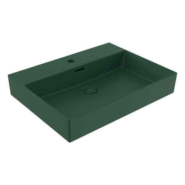 1376-027-0126 Bocchi Milano 60 cm Çanak Lavabo Mat Yeşil
