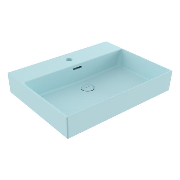 1376-029-0126 Bocchi Milano 60 cm Çanak Lavabo Mat Buz Mavisi