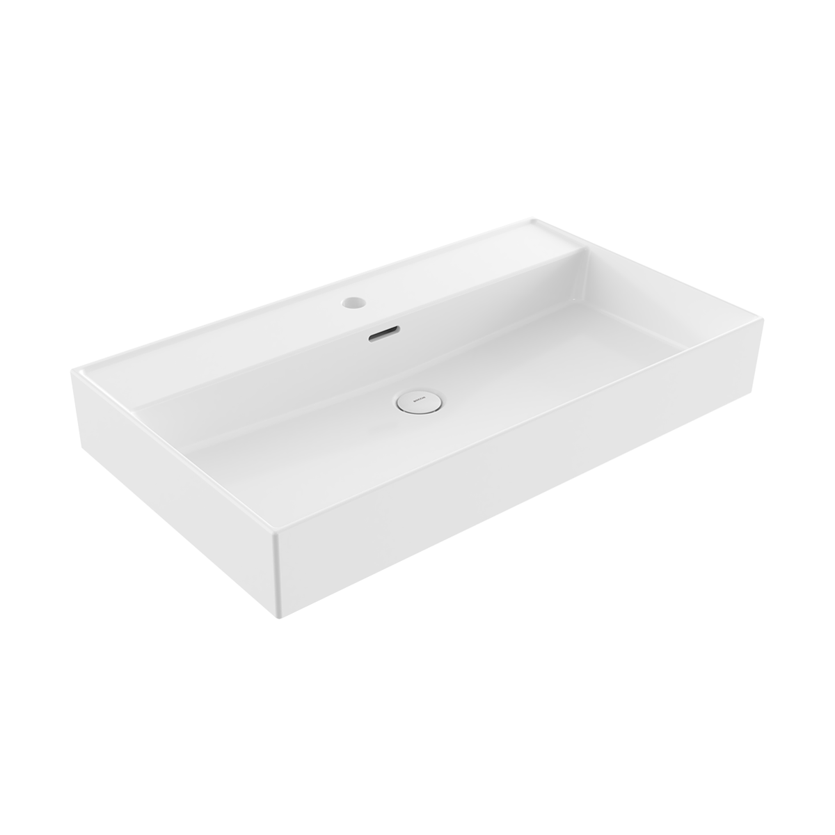 1377-001-0126 Bocchi Milano 80 cm Çanak Lavabo Parlak Beyaz