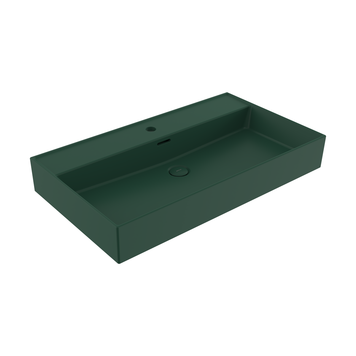 1377-027-0126 Bocchi Milano 80 cm Çanak Lavabo Mat Yeşil