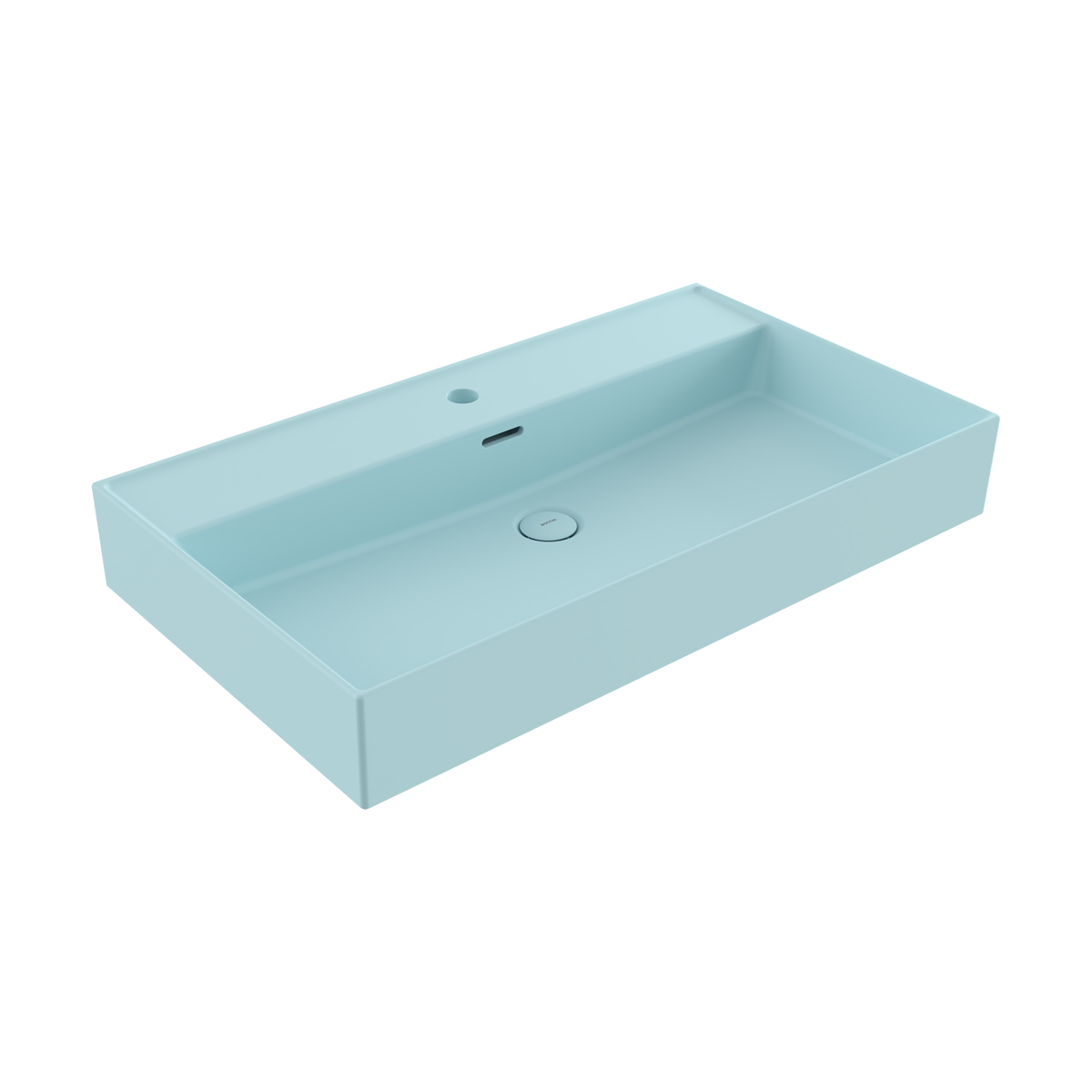 1377-029-0126 Bocchi Milano 80 cm Çanak Lavabo Mat Buz Mavisi