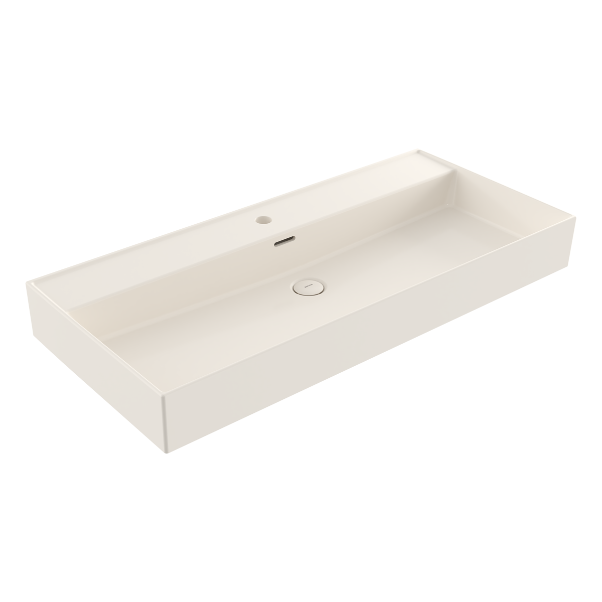 1378-014-0126 Bocchi Milano 100 cm Tezgah Üstü Lavabo Parlak Bisküvi