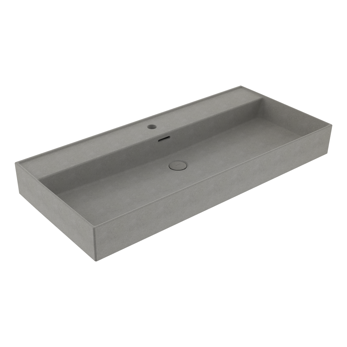 1378-069-0126 Bocchi Milano 100 cm Tezgah Üstü Lavabo Mat Beton