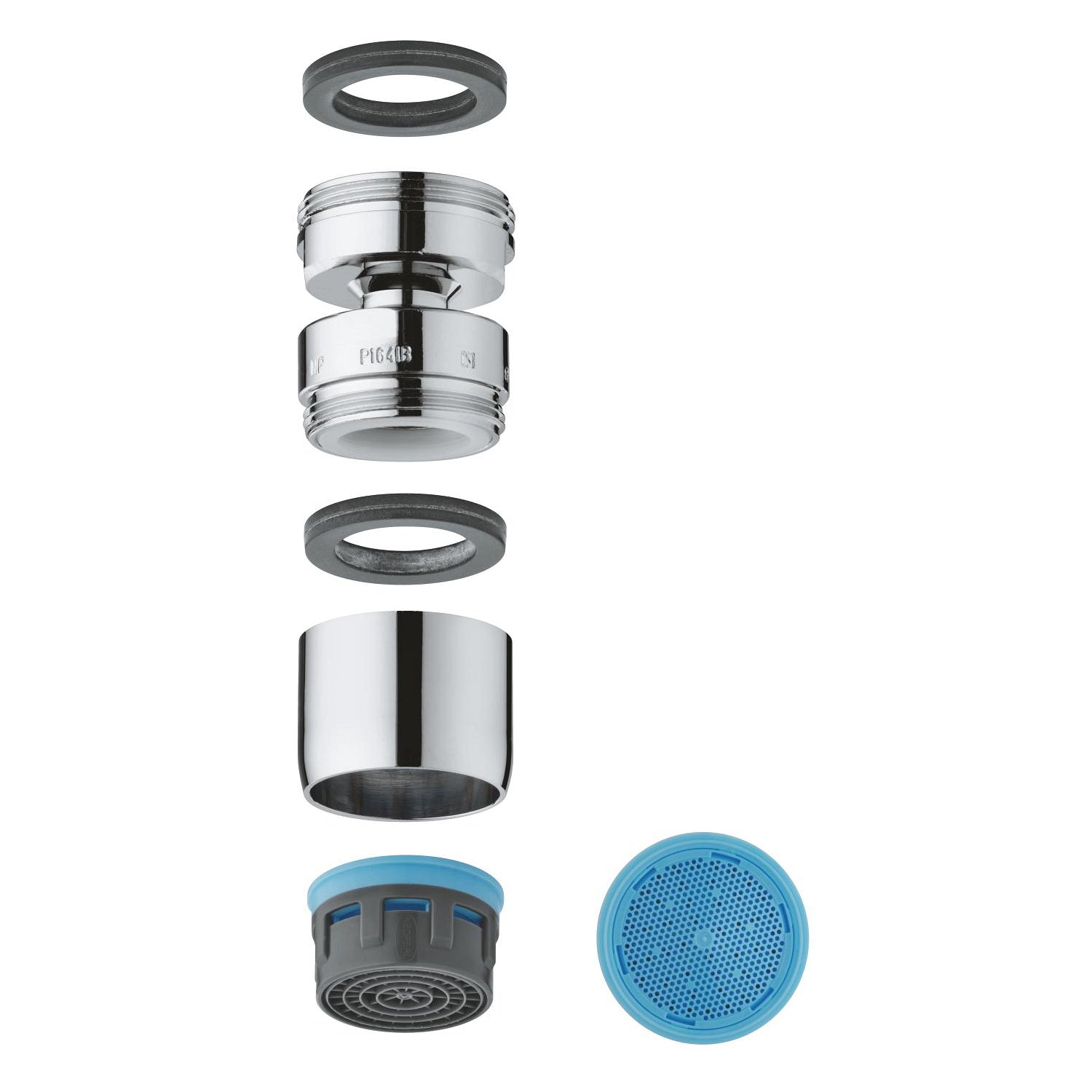 Grohe Lavabo Bataryası Perlatörü Oynar Başlıklı M24 X1 Dış Dişli Krom - 13915000 - alternatif görünüm - GROHE 13915000