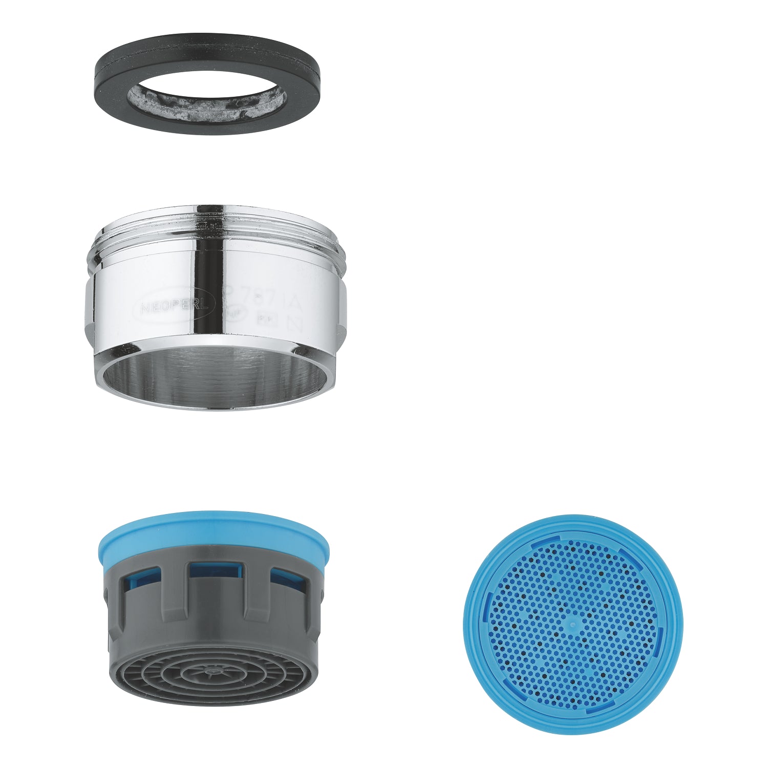 Grohe Lavabo Bataryası Perlatörü M24 X1 Dış Dişli Krom - 13929000 - alternatif görünüm - GROHE 13929000
