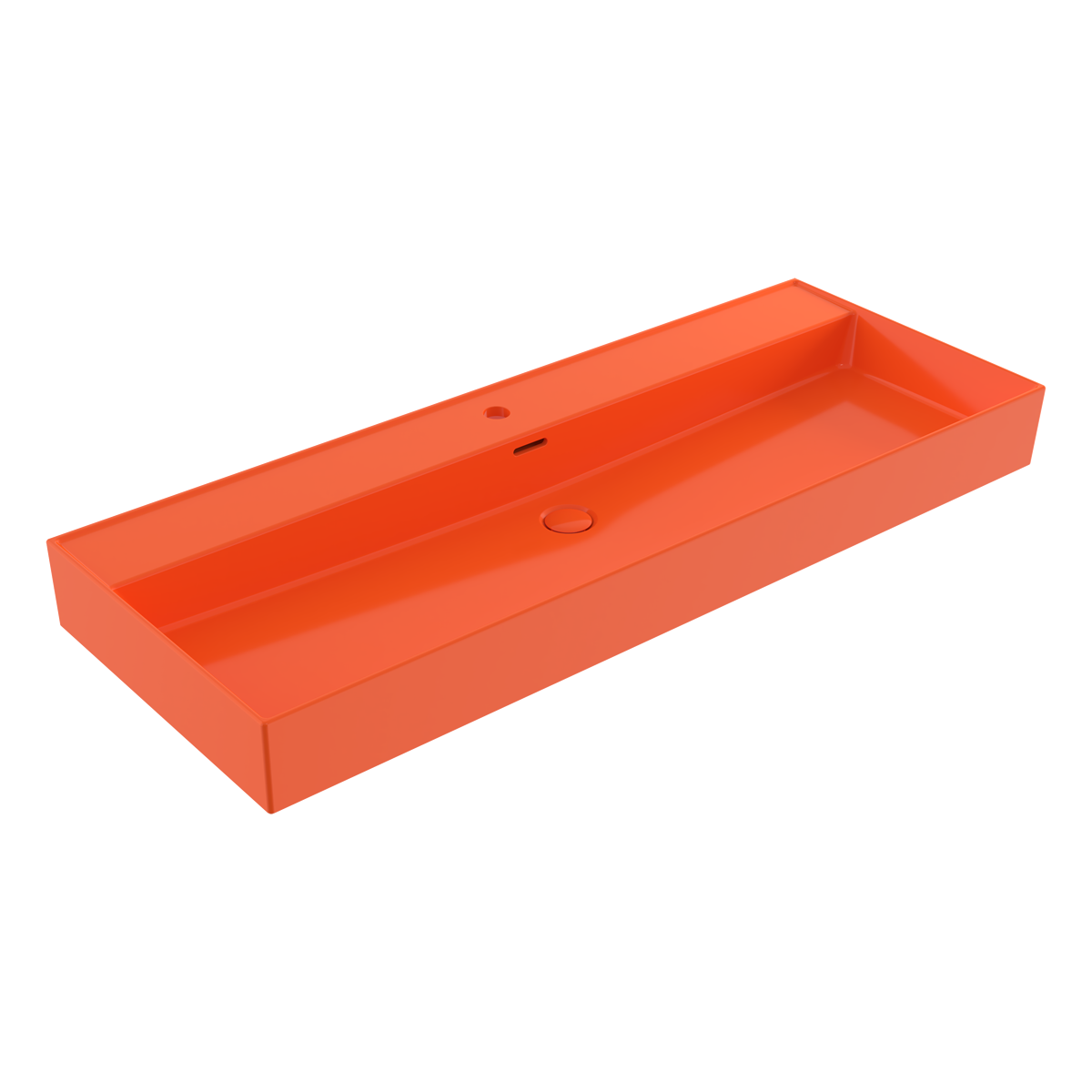 1394-012-0126 Bocchi Milano 120 cm Parlak Turuncu Tezgah Üstü Lavabo