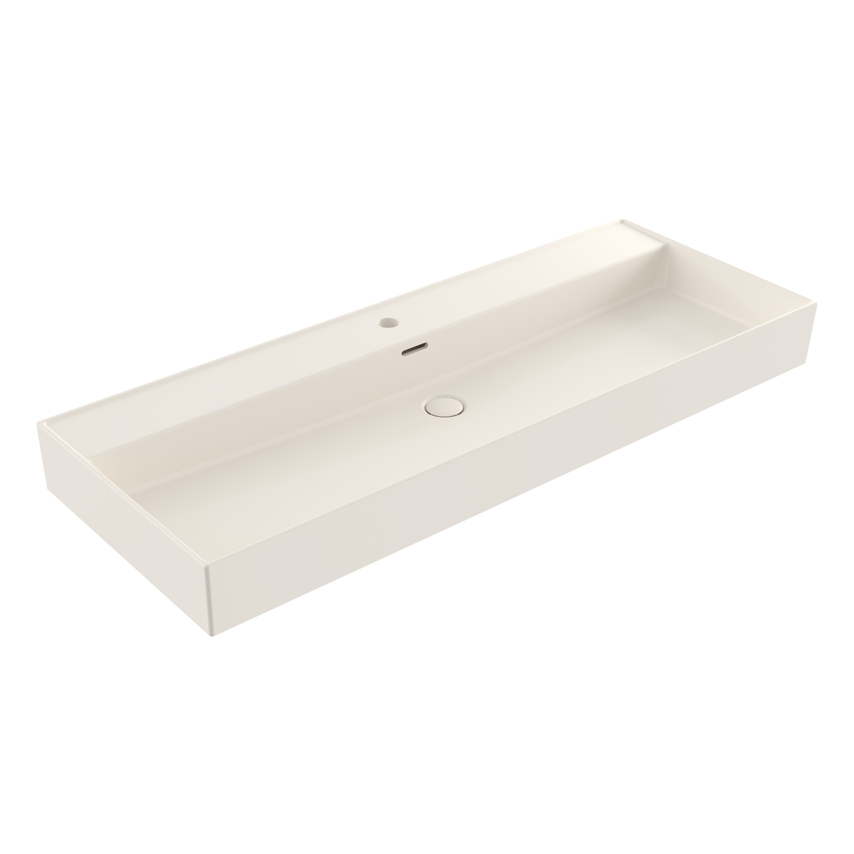 1394-014-0126 Bocchi Milano 120 cm Parlak Bisküvi Tezgah Üstü Lavabo