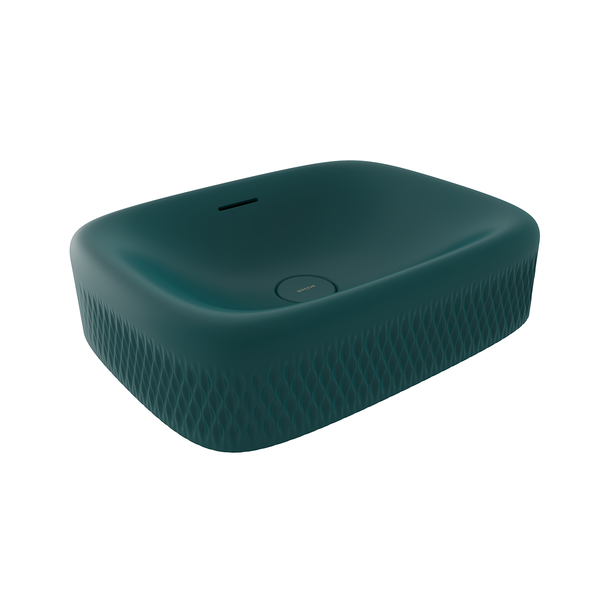 Bocchi New Age Tezgah Üstü Lavabo 55 cm Mat Petrol Mavisi