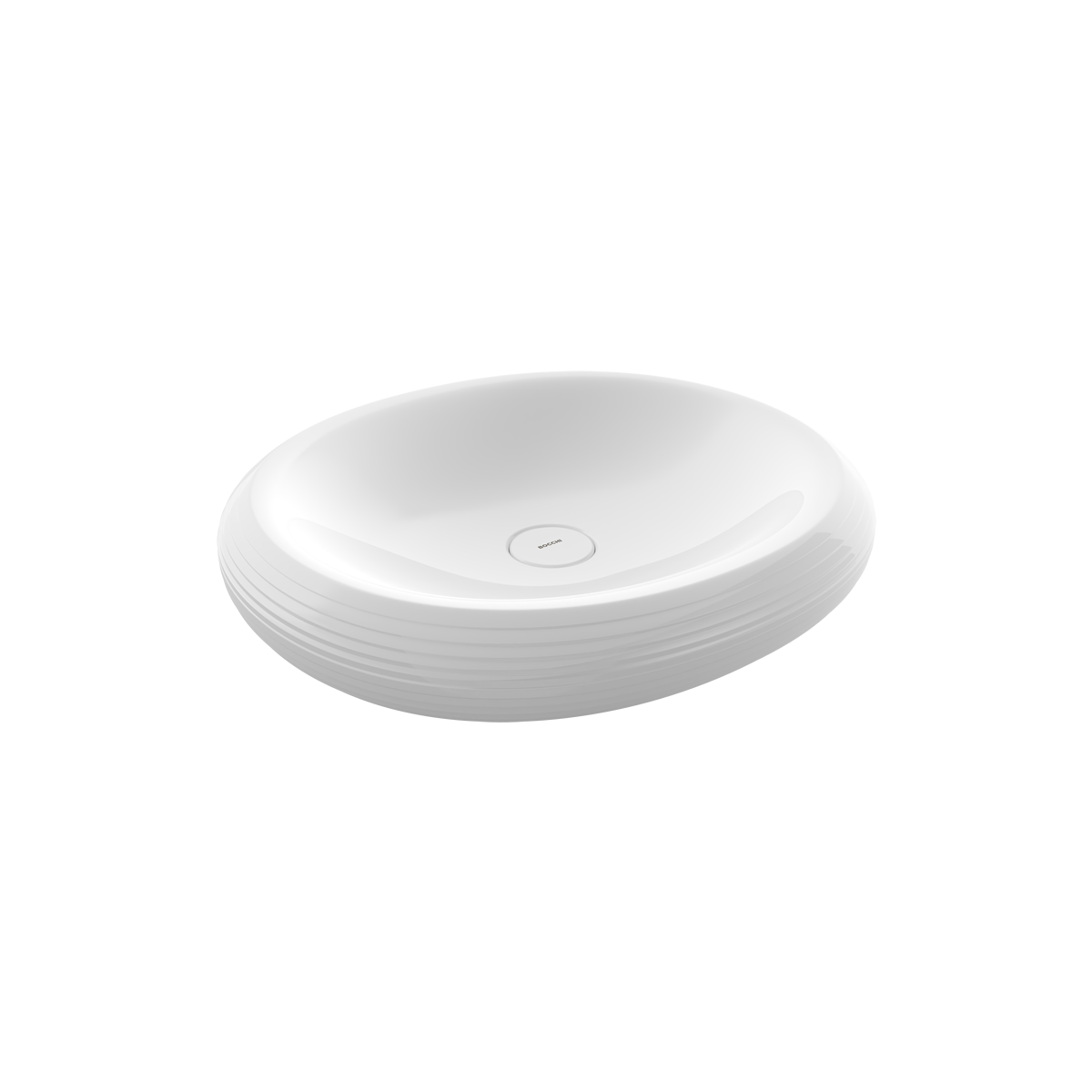 1414-001-0125 Bocchi Strata Tezgah Üstü Lavabo 49 cm Parlak Beyaz