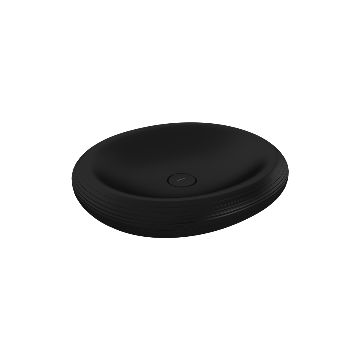 Bocchi Strata Tezgah Üstü Lavabo 49 cm Mat Siyah