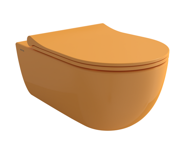 Bocchi V Tondo Rimless Asma Klozet Parlak Mandalina Sarısı