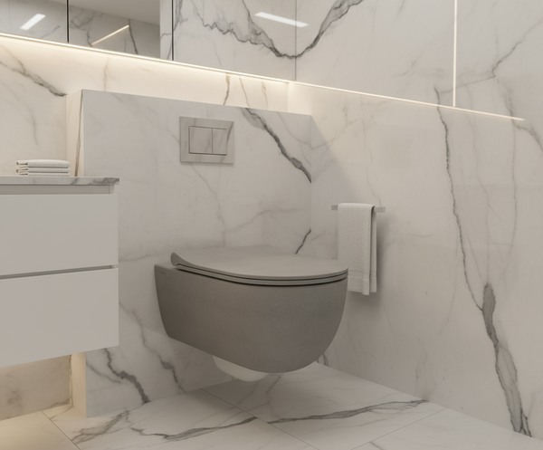 Bocchi V Tondo Rimless Asma Klozet Mat Beton