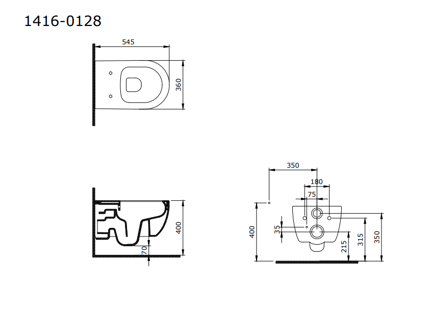 Bocchi V Tondo Rimless Asma Klozet Parlak Mandalina Sarısı