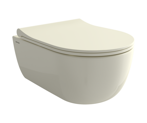 Bocchi V Tondo Rimless Kısa Asma Klozet Parlak Bisküvi