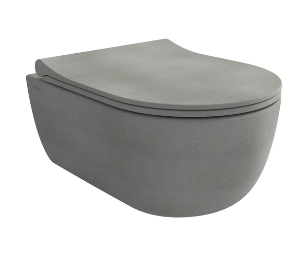 Bocchi V Tondo Rimless Kısa Asma Klozet Mat Beton