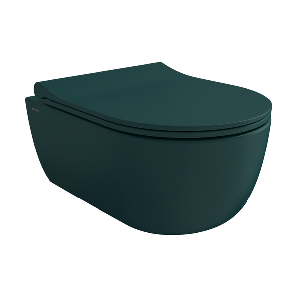 Bocchi V Tondo Rimless Kısa Asma Klozet Mat Petrol Mavisi