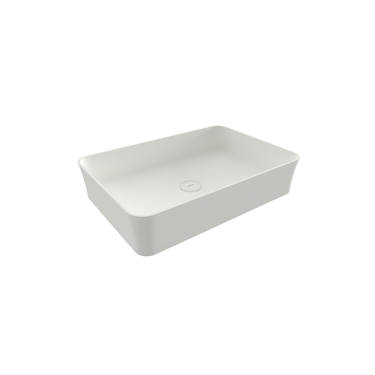 1476-002-0125 Bocchi Slim Line Dikdörtgen Lavabo 55x38 cm Mat Beyaz