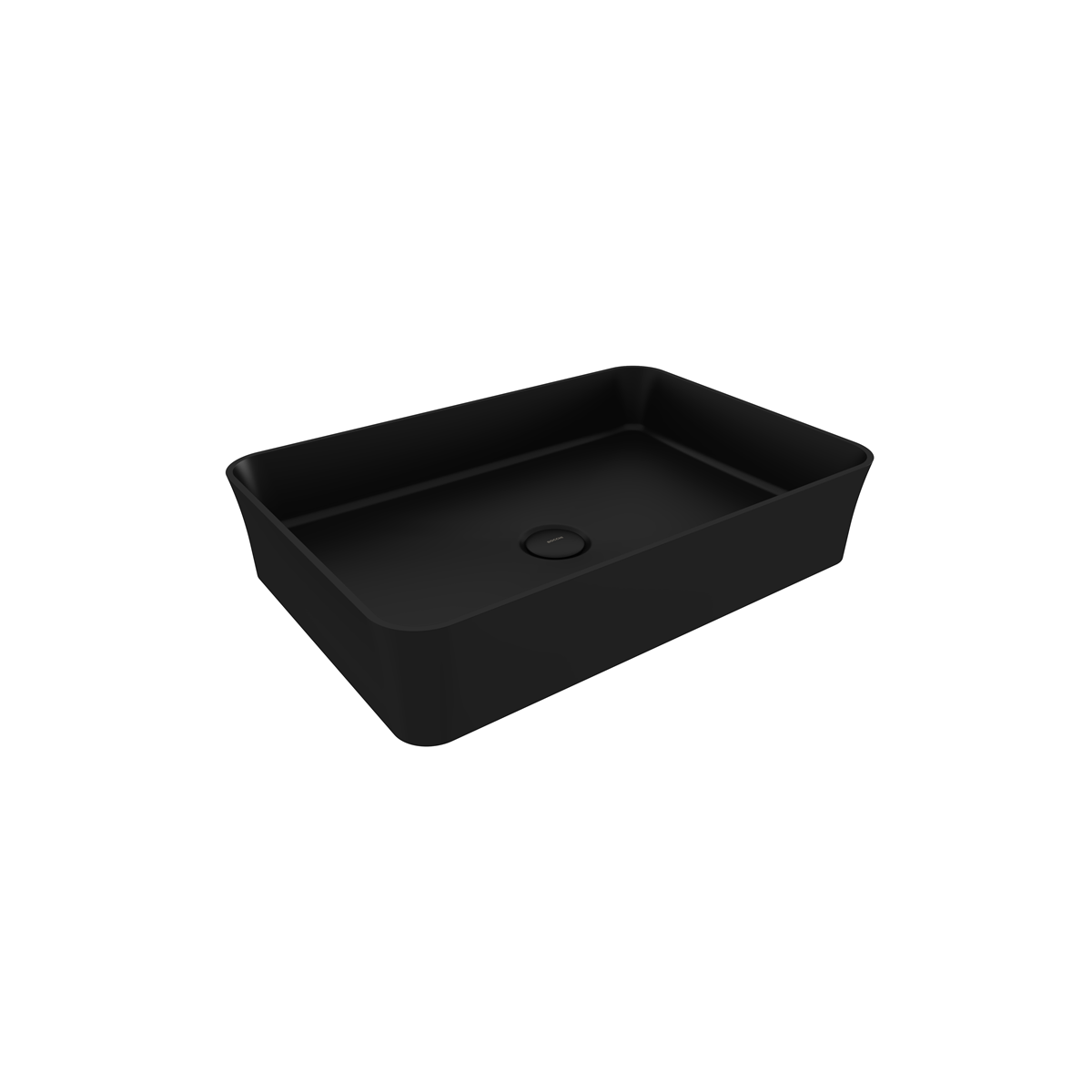 1476-004-0125 Bocchi Slim Line Dikdörtgen Lavabo 55x38 cm Mat Siyah